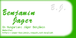 benjamin jager business card