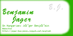 benjamin jager business card